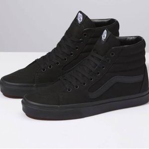 Black Vans Old Skool Sk8 Hi